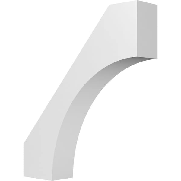 Ekena Millwork 6-in. W x 28-in. D x 32-in. H Westlake Architectural Grade PVC Knee Brace BRCP06X28X32WTL - main